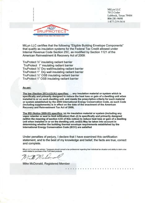 Roof Certification Template