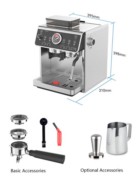 semi auto household coffee machine multi function grinder