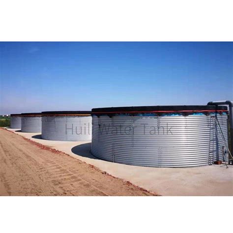 Corrugated Steel Water Tanks For Farm Fire Protection Zincalume Round