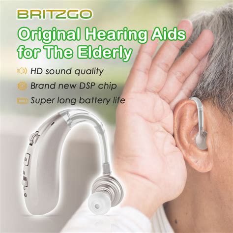 Britzgo Hearing Aid A360 Lightweight Intelligent Noise Reduction ...