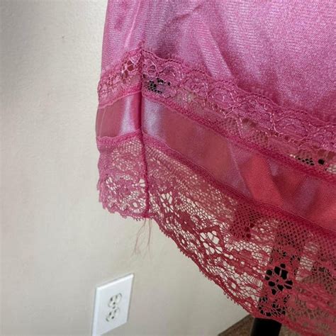 Vintage Flair Nylon Bubblegum Pink Satin Lingerie Bod Gem