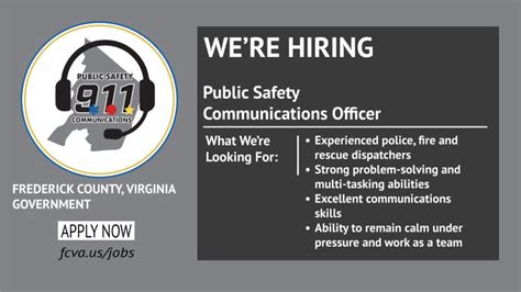 Now Hiring: Experienced police/fire and rescue dispatchers for our ...