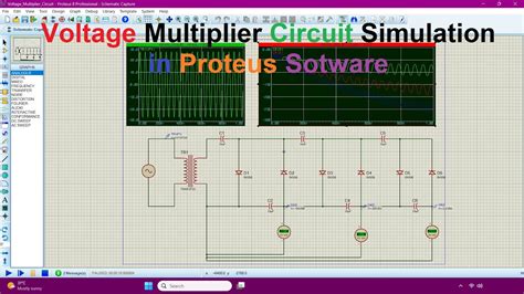 Voltage Multiplier Circuit Simulation In Proteus Software