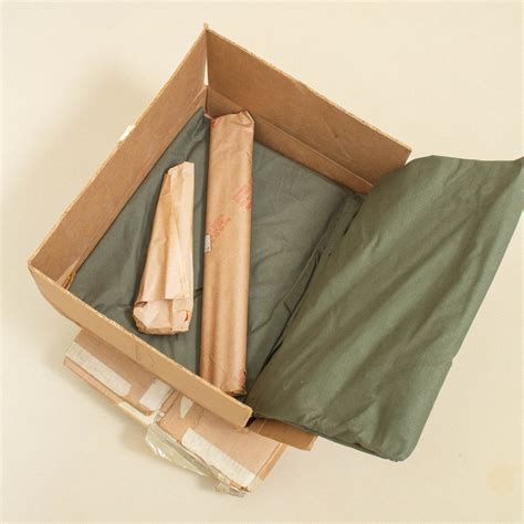 2x Boxed Nos Vietnam War Pup Tent Shelter Halves W Poles And Pegs