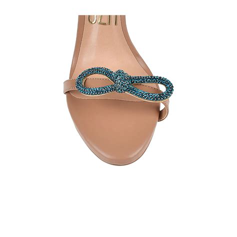 UZA Shoes Sandália Salto Alto New Couro Nude Coleção Outono inverno 2023