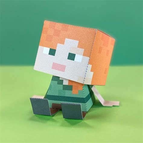 Let's Make a Minecraft ALEX Papercraft Toy by Kooky Craftables in 2023 ...