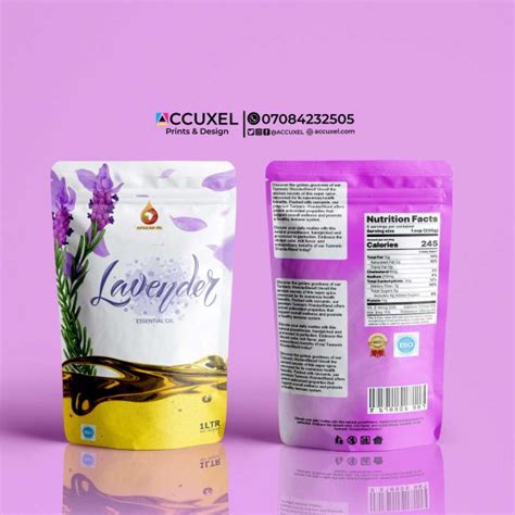 Get Custom Oil Pouch Packaging Design And Printing Low Minimum Order