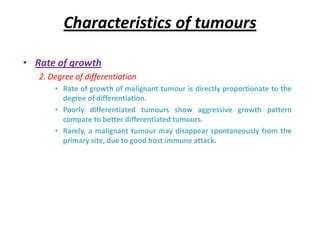 Neoplasia Characteristics And Classification Of Cancer Ppt