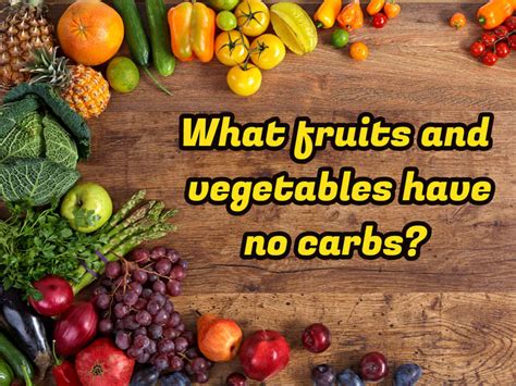 Low Carb Vegetables And Fruits