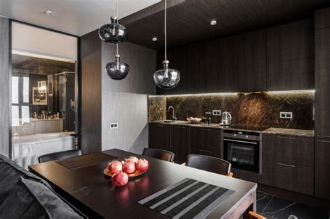 Плинтус цвета венге в интерьере - 98 фото