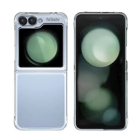 Redmonster Armour Tough Naked Hard Pure Clear For Galaxy Z Flip Red Monster