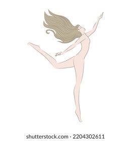 Beautiful Naked Woman Vector Illustration Stock Vector Royalty Free Shutterstock