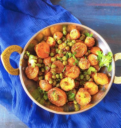 Aloo Matar Ki Sabji Kadhai Aloo Recipe Maayeka