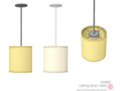 The Sims Resource Boxed Ceiling Lamp Mesh