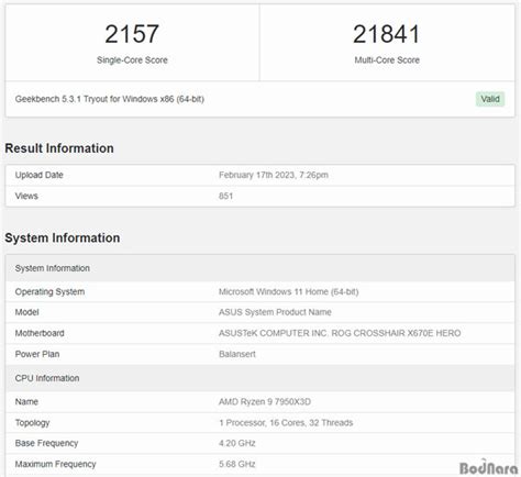 AMD 라이젠 9 7950X3D 싱글 코어 성능은 라이젠 9 7950X급?:: 보드나라