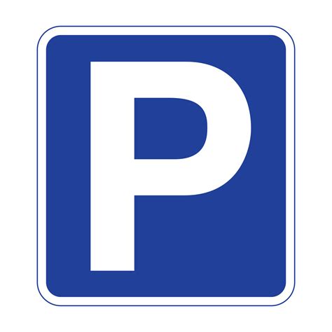 Parking Road Sign on Transparent Background 16770608 PNG