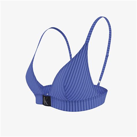 Calvin Klein Triangle Fıxed Rp Kadın Mavi Bikini Üstü Kadin Mayo Bikini 34 4539786 SuperStep