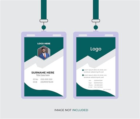 Premium Vector Professional Vector Modern Id Card Design Template