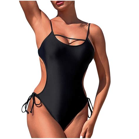 Beai Vintage Swimsuit For Women Shorts Bikini Sets For Women Push Up One Piece Swimwear For