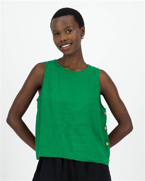 Womens Lucy Buttoned Detail Cami Old Khaki