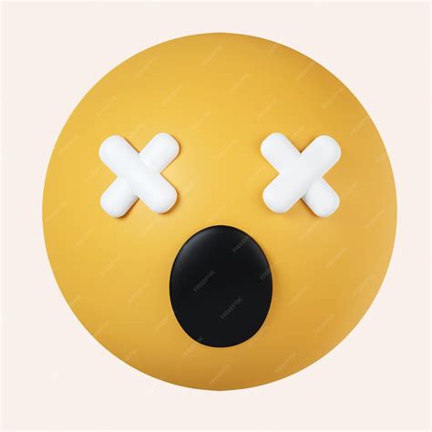 Premium Psd 3d Emoji Dizzy Emoticon Cross Eyes Emoticon Icon Isolated