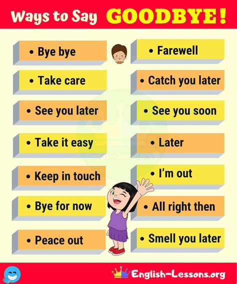 20 Funny Ways To Say GOODBYE Learn English English Vocabulary Learn