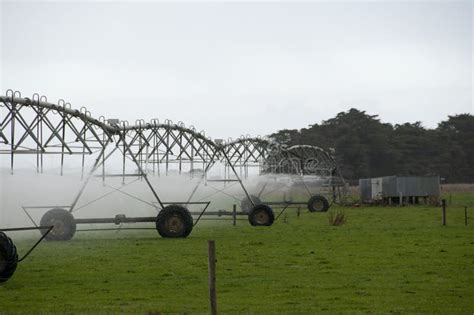 Automatic Linear Irrigation System Stock Image Image Of Equipment