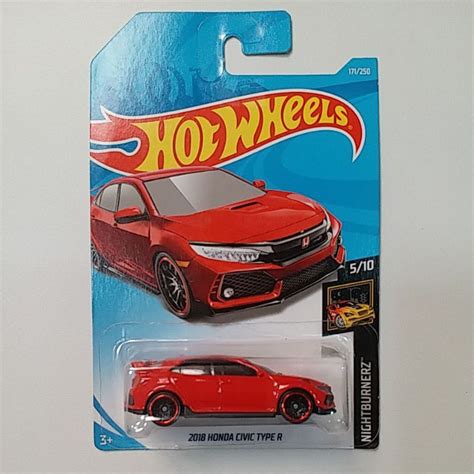 HOT WHEELS 2018 HONDA CIVIC TYPE R FK8 Red Brand New Shopee Malaysia