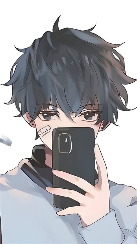 hd wallpaper cool anime boy mirror selfie animatio  jsalie  deviantart