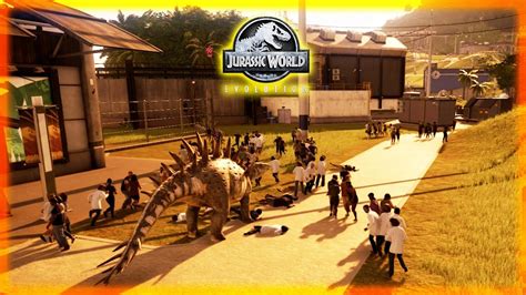 Godzillasaurus Added Chungkingosaurus Runs Havoc On Guests Jurassic World Evolution 04 Youtube