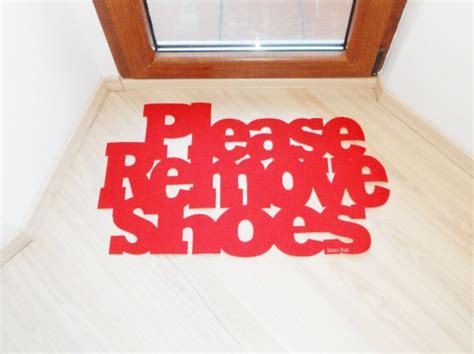 Please remove shoes floor mat. Custom doormat. Exclusive