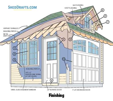 10×12 Hip Roof Storage Shed Dormer Plans With Materials List