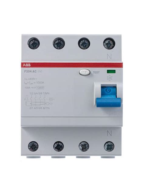 УЗО ABB 4п 63А 300мА тип AC F204 2CSF204001R3630 2CSF204001R3630 купить ...