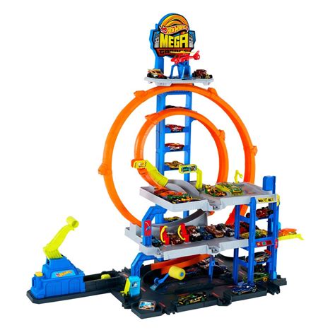Hot Wheels Mega Loop Garage Track Set Entertainment Earth