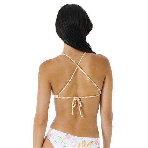 Rip Curl Ripple Effect Triangle Bikini Oberteil Wei Dressinn