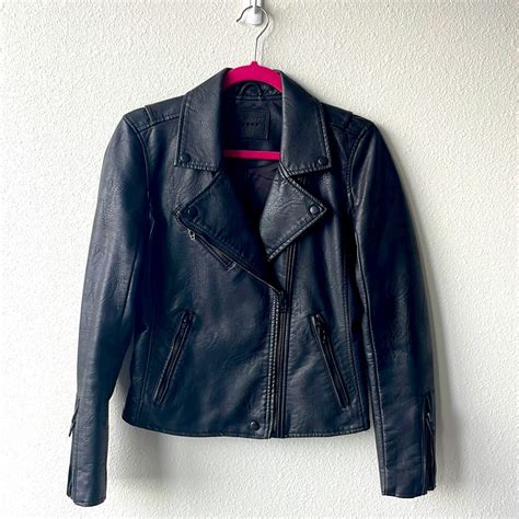 Blanknyc Black Vegan Leather Moto Jacket Gem