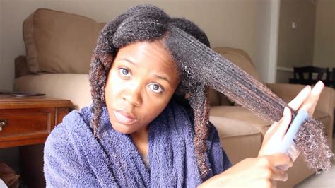 Kinky Natural Hair Wash Routine Shampoo Deep Condition And Detangle Youtube