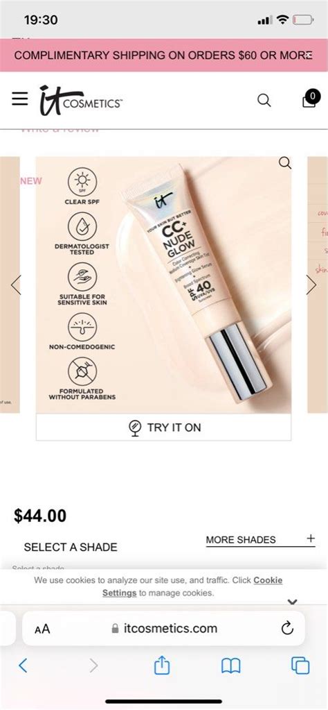 IT Cosmetics CC Nude Glow SPF In Shade Medium Beauty Personal Care Face Makeup On Carousell