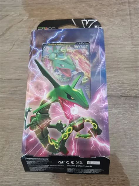 Carte Pok Mon Deck Eb P E Et Bouclier Raquaza V Ouvert