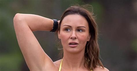 Chanelle Hayes Shows Off Stone Weight Loss In Tiny Yellow Bikini After Gastric Sleeve Surgery