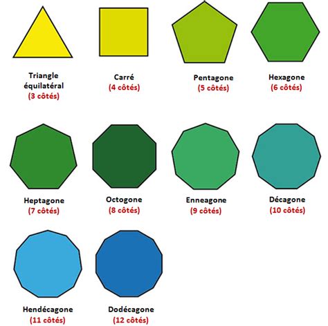 Les Noms Des Polygones Diagram Quizlet