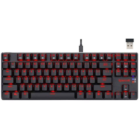 Клавиатура Gaming Redragon Mahoraga, Red Switch, Механична, Черна - eMAG.bg