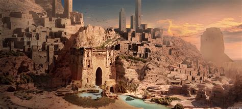 Artstation Desert City Matte Painting