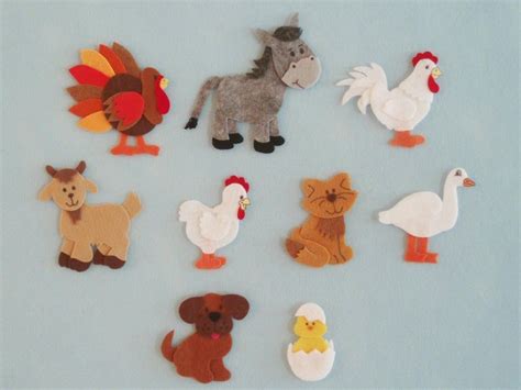 Felt Farm Animals For Feltflannel Boardold Mcdonalds Etsy In 2020