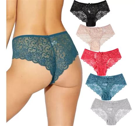Paquete Pantaleta Bikini Lencería De Encaje Sexy Meses sin interés