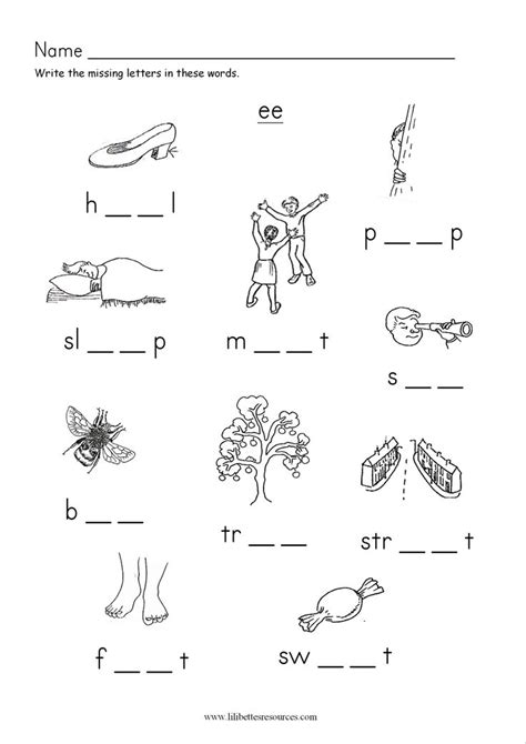 Ee Phonics Worksheets For Letter F