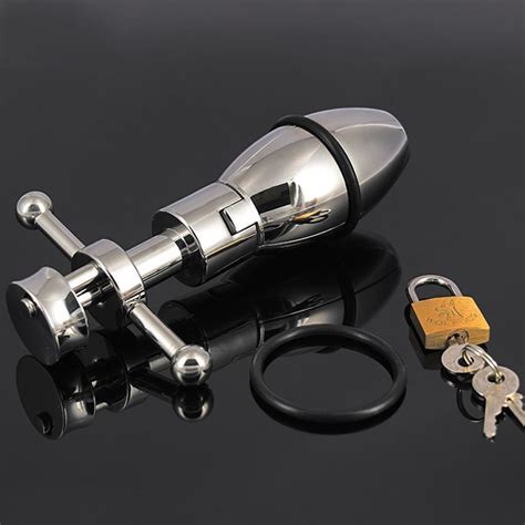 Stainless Steel Openable Anal Plug Metal Spreader Butt Plug Anal