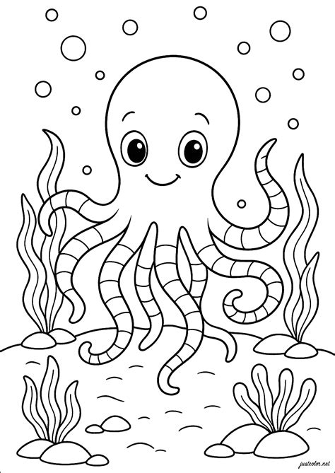 Seaweed Coloring Page Printable [2025]