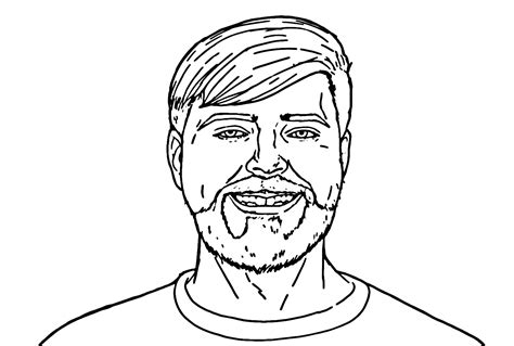 Coloriages Mrbeast Coloriages Gratuits Imprimer