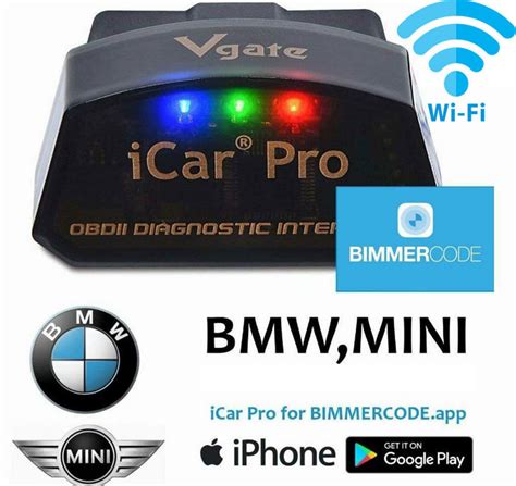 Vgate iCar Pro BLE WiFi BIMMERCODE COMPATIBLE BMW Coding iPhone ISO An ...